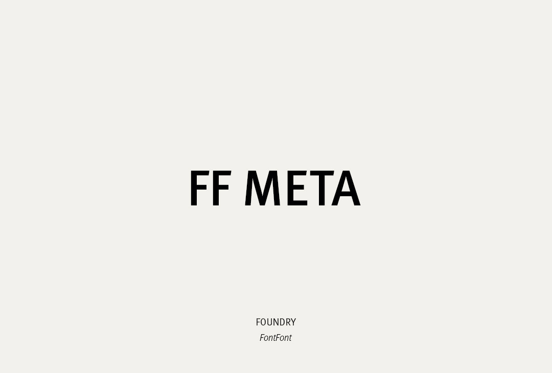 Font - FF Meta
