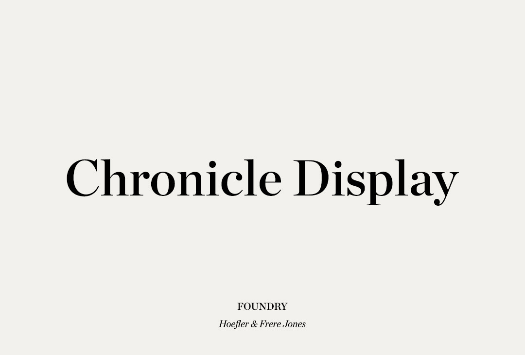 Font - Chronicle Display